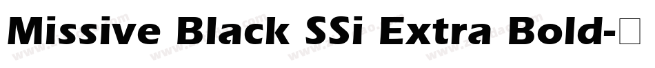 Missive Black SSi Extra Bold字体转换